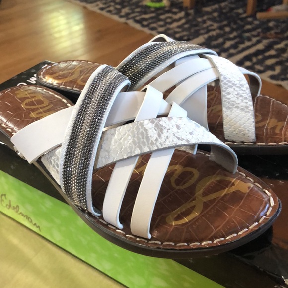 Anthropologie Sam Edelman Glennia Strappy Slide Sandals - Picture 2 of 13